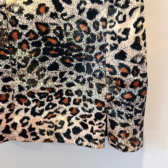 Urban Outfitters Cheetah Print Mini Dress XS NWT Brown Black - Picture 3 of 8